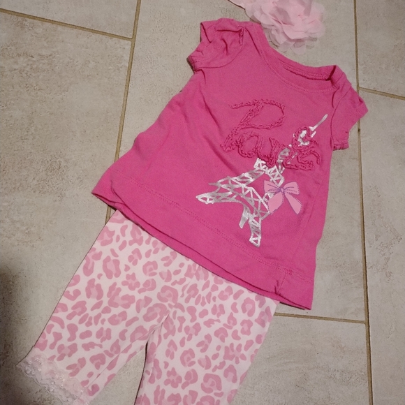 Baby Girl Pink Outfit 0-3mo - Picture 1 of 4